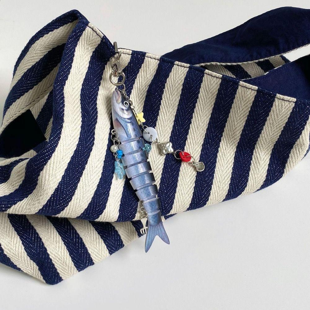 Bionic Design Artificial Fish Pendant High-precision Fish Bait Lanyard  Jewelry Gift