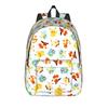 Cute Monster Backpack for Men Women Cool High School Hiking Travel Daypack Pokemoned Laptop Computer Shoulder Bag Gift