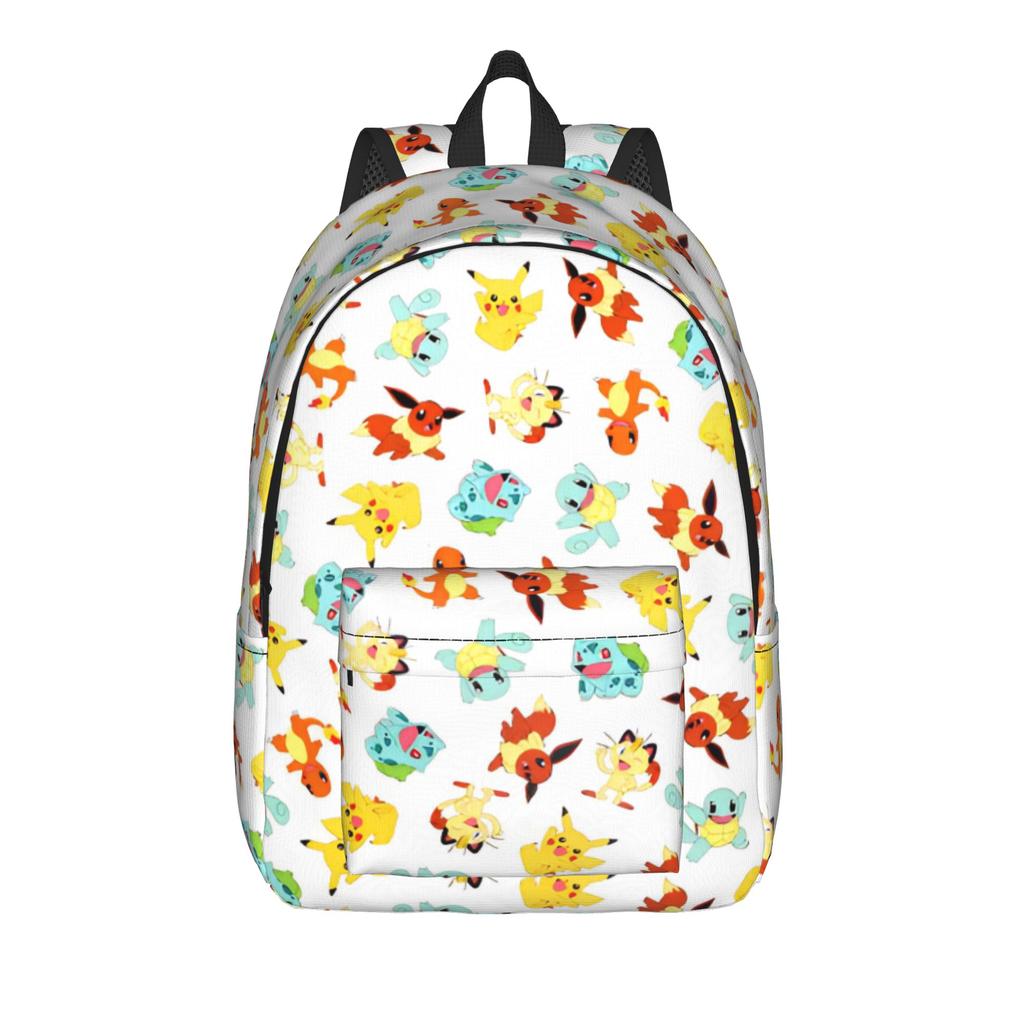 Cute Monsters Cartoon Backpack for Men Women Fashion High School Business Daypack Pokemoned Laptop Computer Shoulder Bag
