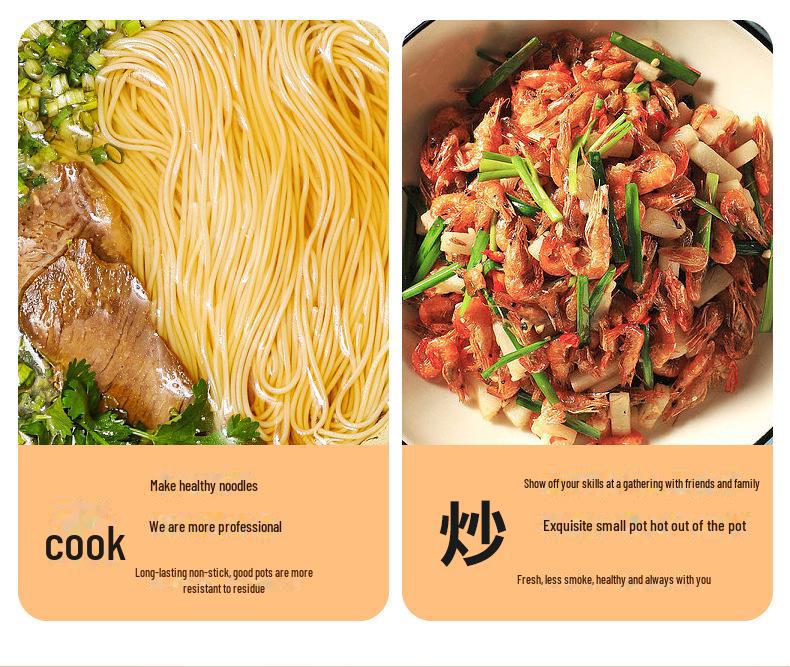 Non-Stick Large Frying Pan for Home, Hotel, and Commercial Use - Induction & Gas Compatible