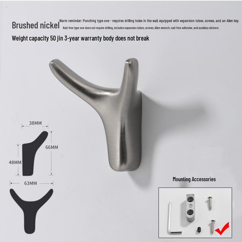 Modern Nordic Antler Wall-Mounted Coat Hook