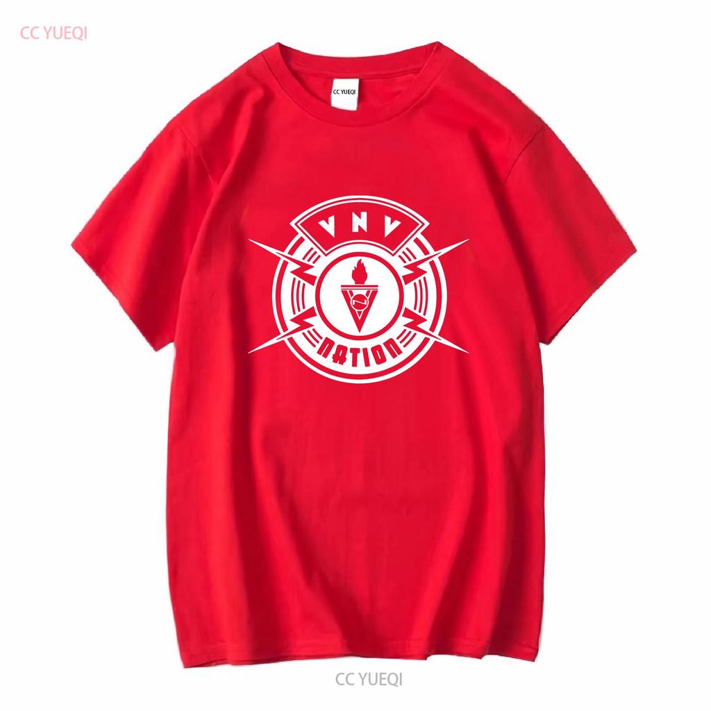 Classic VNV Nation Shirt Funny T 6D157 Long or Short Sleeves Vintage Washed Fashion Streetwear Versatile Unisex Homme Casual