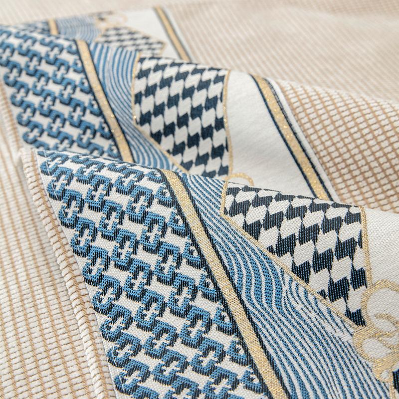 Capa de sofá de chenille para sala de estar, toalha de sofá antiderrapante, capa de sofá jacquard, 4 estações, tapete de canto em forma de L, almofada de assento para casa