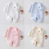 Baby Winter Three Layer Snowsuit With Cotton Padding For Newborns And Infants