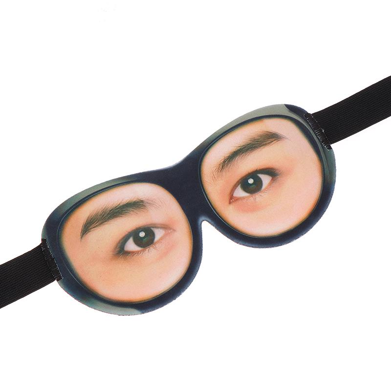 Máscara de Dormir 3D Engraçada de Olhos Abertos Sombra para os Olhos 3D Paródia Estereoscópica Sombra para os Olhos Macia de Viagem Venda Criativa Sombra para os Olhos Auxílio para Dormir