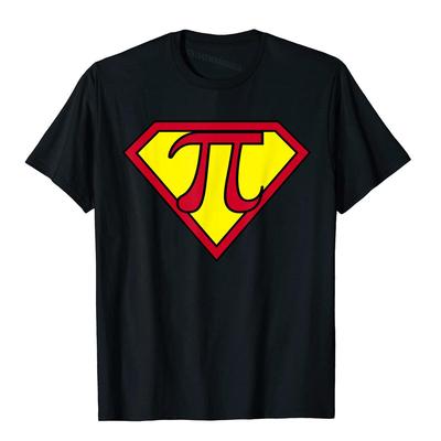 SuperPi Pi Math Teacher SuperPi Superhero Super Pi T-Shirt Cotton Printed Tops Shirt Prevailing Unisex T-Shirts 3D Print