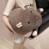 50/95cm Cartoon Round Mouse Plush Doll Pillow Grey Brown White Black Long Tail Mouse Stuffed Animal Home Decor Gift For Kids
