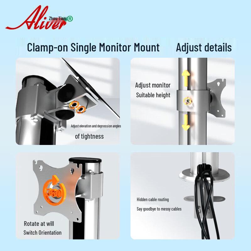 Aliver Single Monitor Desk Mount