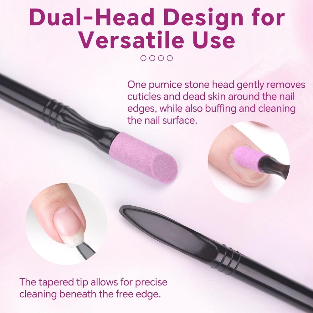 1/10PCS Nail File Cuticle Stone Pusher Quartz Pen Nail Polishing Sticks Nail Cuticle Scissors Dead Skin Remover Buffer Nail Art
