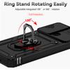 For Xiaomi Redmi 10A Redmi 9C Armor Phone Case Camera Lens Protection Metal Ring Stand Shockproof Case