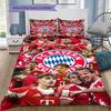 FC Bayern München Alle Spieler Collage 3-teiliges Bettwäsche-Set Bettbezug mit 2 Kissenbezügen, Teamlogo Fußball-Print Bettwäsche für Fans