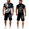 3D Fishing Printed Men's Casual Loose Tees/Trosuers/Suits Spring Summer Oversized Harajuku Funny Graphic Top Shorts Clothing Set
