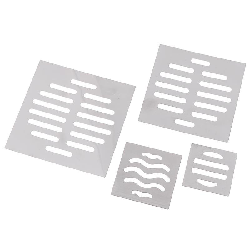 Odpływy podłogowe ze stali nierdzewnej Pokrywa siatkowa Kwadratowy otwór odpływowy Łapacz włosów pod prysznic Filtr Stoper Części metalowe do kuchni i łazienki