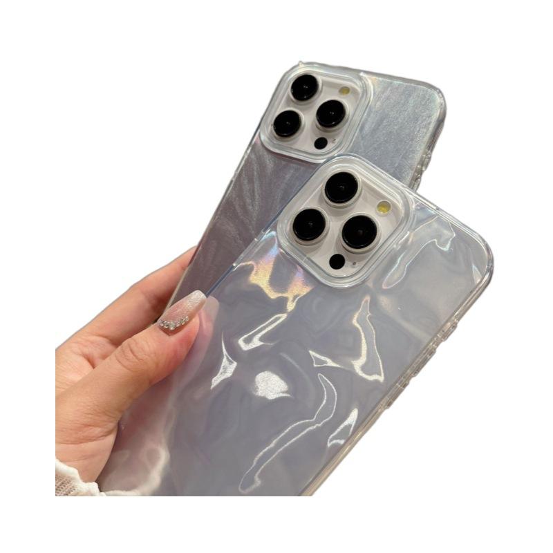 Applicable To Apple 16imd Mobile Phone Case Feather Yarn Glossy Paintable IPhone 15 Anti-fall Mobile Phone Case