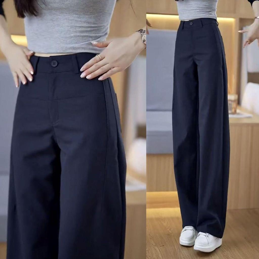 Women's Slimming High-Waisted Wide-Leg Pants - 2026 Winter/Autumn Collection