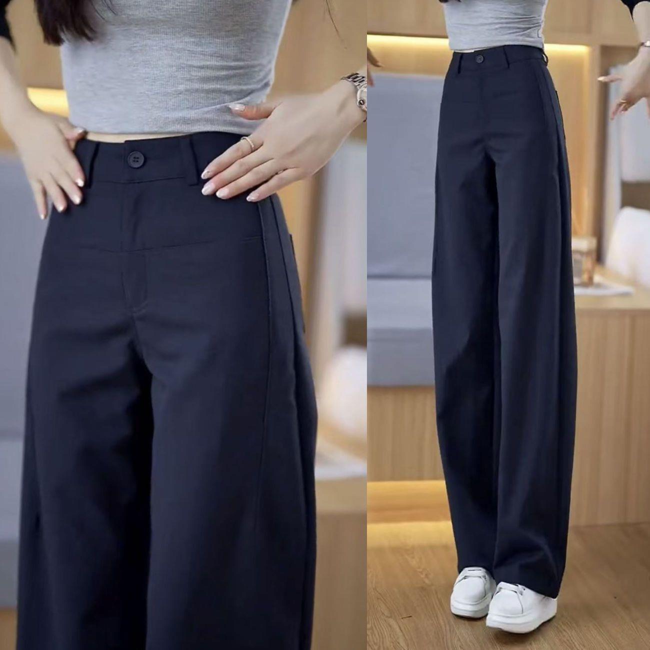 

Women s Slimming High-Waisted Wide-Leg Pants - 2026 Winter/Autumn Collection 27 for 95-105 jin