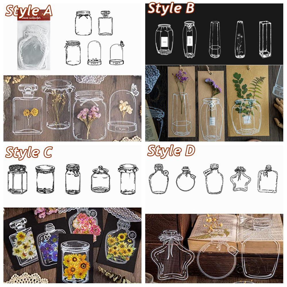 1Bag Bookmark Maker Pressed Flower Bookmark Herbarium Bookmarks Transparent Dried Flower Bookmarks Flower Page Bookmark