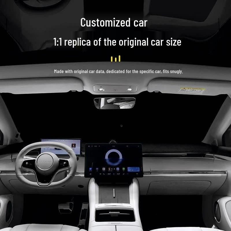 Streamlined Geely Galaxy Sunshade for E5, E8, L6, L7, Xingjian 7, Xingyue L, and Xingyuan - Complete Car Window Coverage.