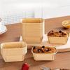 50PCS Oil-proof Baking Cup, Rectangular Mini Size, with Grooved Rim To Prevent Leaks. Suitable for Baking Bread, Cupcakes, and Desserts.