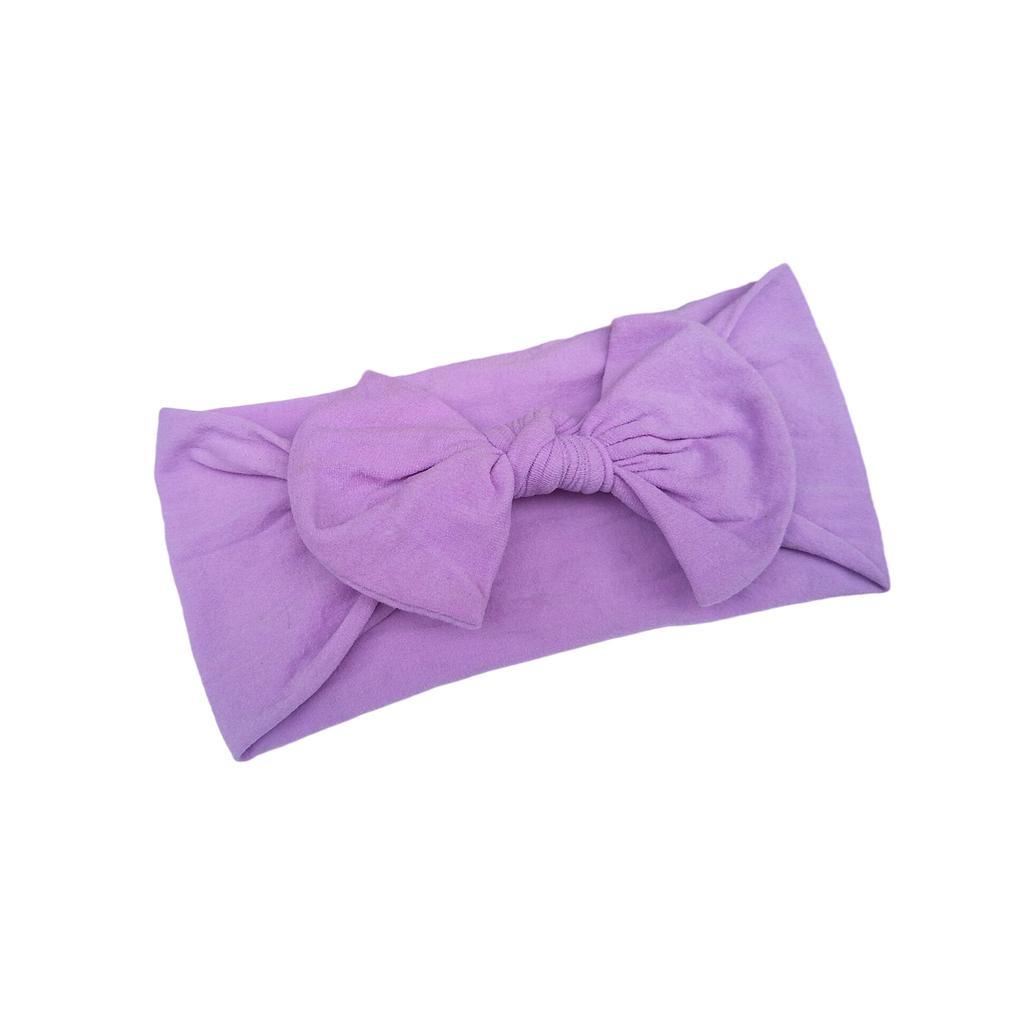 Soft Nylon Baby Hair Bows Gentle Elastic Headbands For Infants Toddlers Multi Color Options