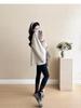 Plus Size Maternity Sweatshirt Set: Medium-Length, Loose Fit for Spring & Autumn