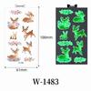 Waterproof Luminous Cartoon Capybara Temporary Tattoo Stickers for Kids