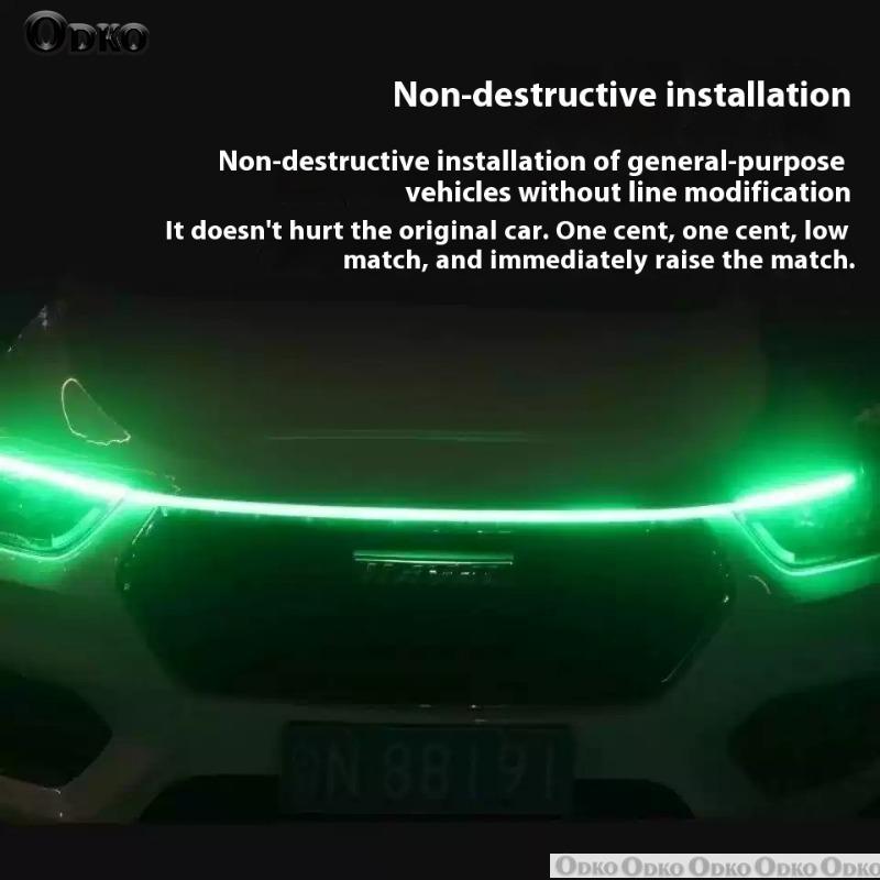 FOR Subaru TRIBECA 2005-2014 New upgrade LED Daytime Running Light Scan Starting Car Hood DRL Guide Decorative Ambient Lamp 12V