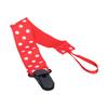Baby Pacifier Clips Safety Universal Teething Toys Holder Leash for Infants ToddlersRed / Dot