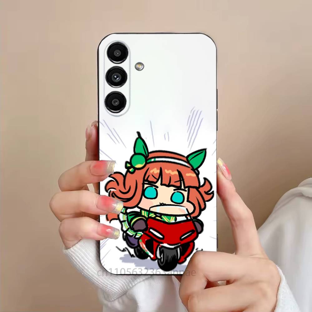 

Чехол для телефона Umamusume Silence Suzuka для Samsung S25,24,21,22,23,S30,Ultra,S20,Plus,Fe,Lite,Note,S10,S9, Черный Мягкий SamsungS21 S305G