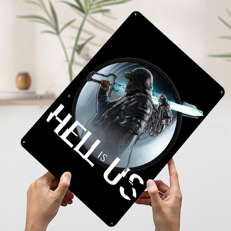

Hell Is Us Game Art Printed Poster Customized Wall Art Retro Vintage Metal Tin Signs for Coffee Bar Accessories Gamer Decoration 7.9x11.8In(20x30cm)