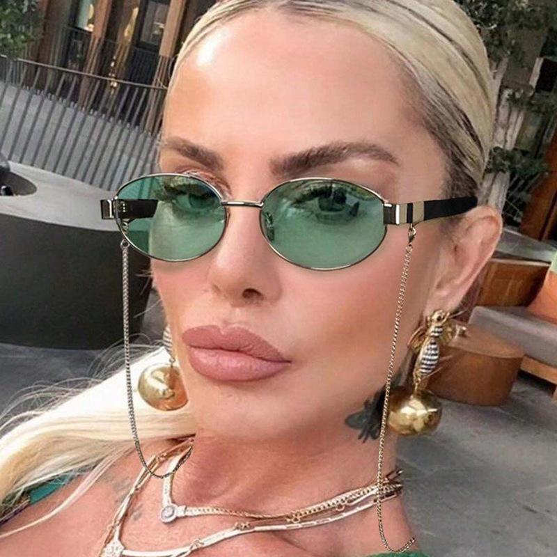 European American Style Men Sun Glasses Oval Shape UV400 Protection Women Sunglasses Driving Fishing Women Sun Glass