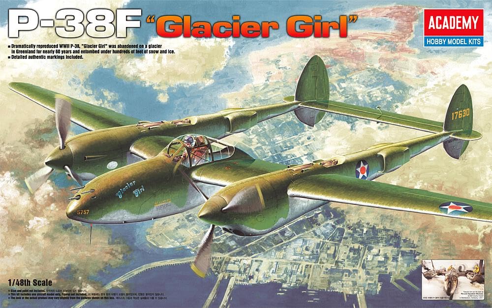 

Academy 1/48 P-38F Lightning Gracia Girl Пластиковая модель