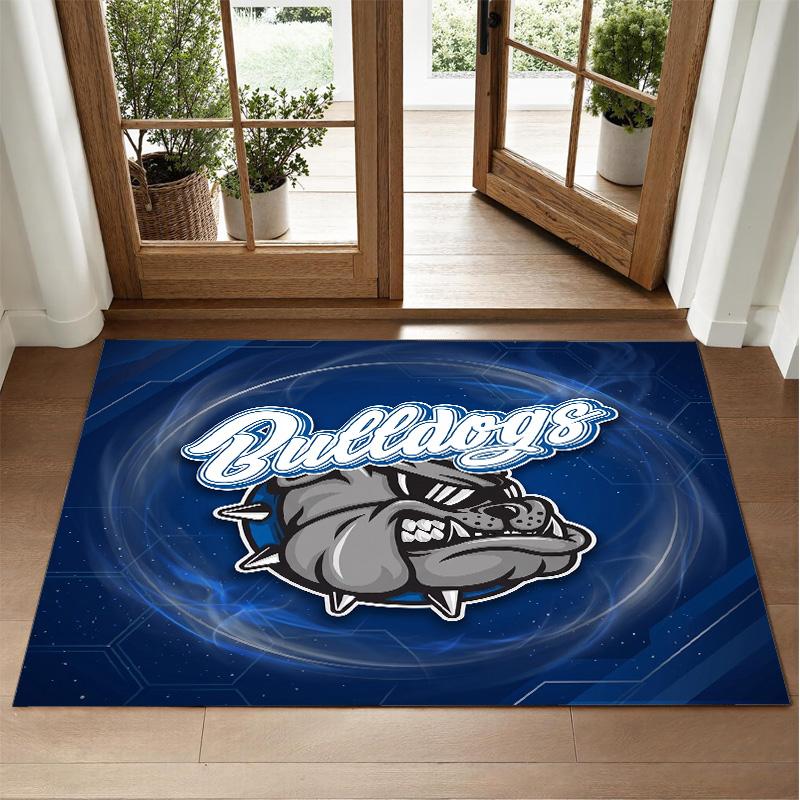Canterbury-Bankstown Bulldogs Design Crystal Velvet Rug Soft Decorative Mat for Bedroom Entrance