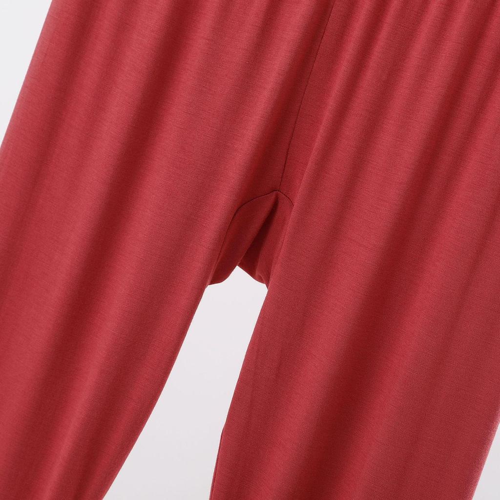 Plus Size Slimming Modal Leggings - Spring & Autumn Cropped Stretch Pants for Casual Wear