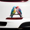 QT2026#15cm Cute Love Birds Self-Adhesive Vinyl Decal, Used for Car Windows, Bumper, Laptops, Waterproof Exterior Car Accessories