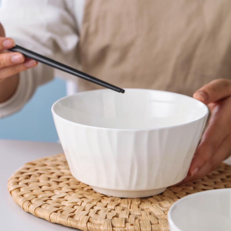 Ciotola da Zuppa in Ceramica da 7,5 pollici con Cucchiaio, Jingdezhen