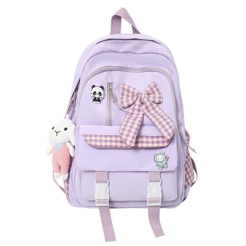 Ye Hanwei Sweet Bowknot Girls School Backpack 32*13*44