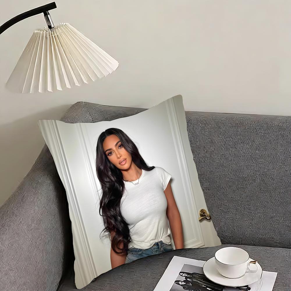 

KKim KardashianN Star Cushion Cover Pillowcase Ultra Soft Skin Friendly Fabric Cloud Like Comfort Concealed Zipper 30x30cm