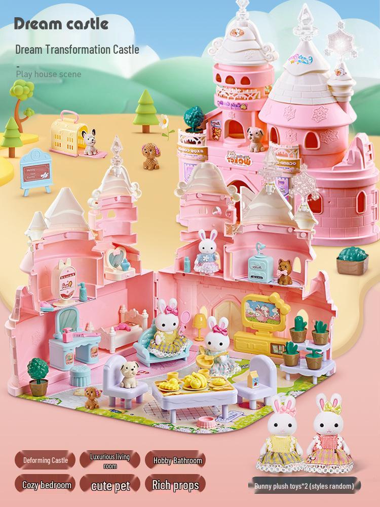 Princess Castle Dollhouse for Girls Ages 3-6 - Children s Day or Birthday Gift