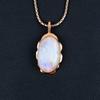 Rainbow Moonstone Gemstone Copper Handmade Jewelry Pendant For Women