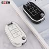 Neue TPU Auto Klappschlüssel Hülle Abdeckung Schale Für Peugeot 208 308 408 508 2008 3008 4008 5008 Für Citroen C3 C4 Cactus C6 C8 Zubehör