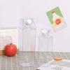 Double Capacity Square Milk Cup 500ML 1000ML Clear Construction Ergonomic Grip Spill Resistant Designs