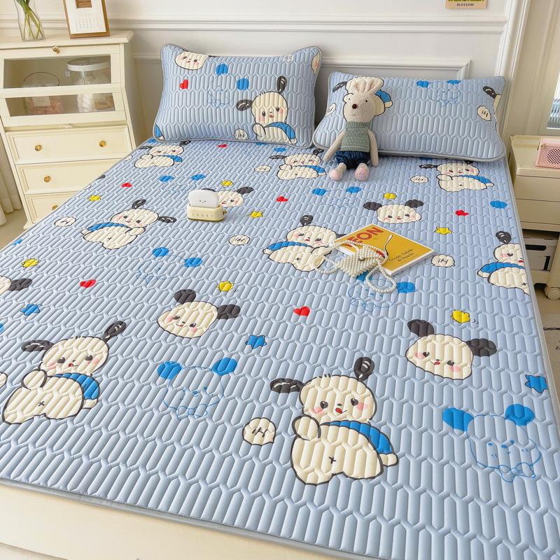 New Cartoon Comic Latex Summer Mat Washable Fresh Baby Ice Silk Summer Mat Child Air Conditioner Soft Seat