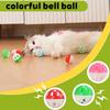 10 PCS Cat Balls with Bell Cat Jingle Balls for Cats Kitten Plastic Bell Ball Pounce Chase Rattle Toys Assorted Color Pet Ball