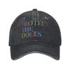 aProtect The Dolls Bold Feminist Empowerment Baseball Cap Vintage Distressed Cotton  Snapback Cap Unstructured Soft Hats Cap