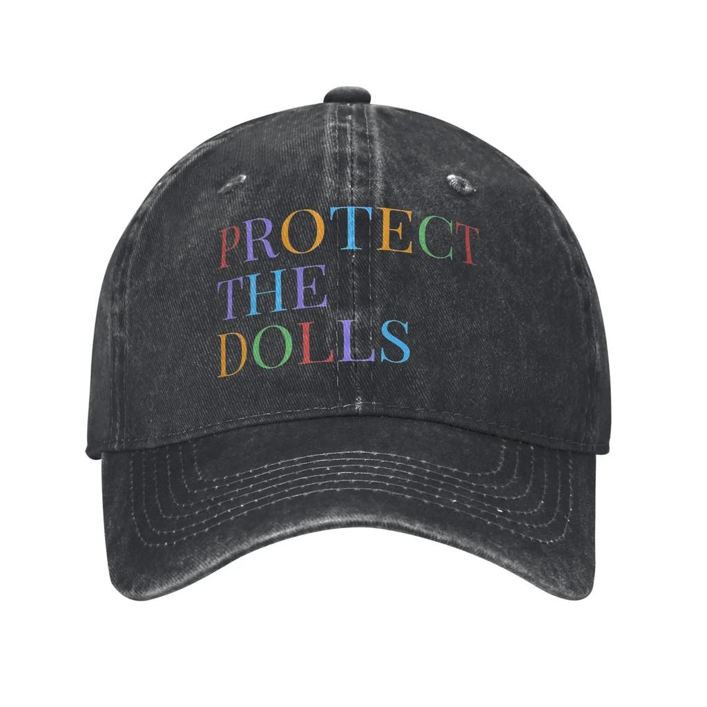 aProtect The Dolls Bold Feminist Empowerment Baseball Cap Vintage Distressed Cotton Snapback Cap Unstructured Soft Hats Cap