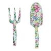 Stainless Steel Garden Tool for Women Floral Patterned Hand Trowel Fork Perfect for Mom  User Friendly Handle Hand Tool