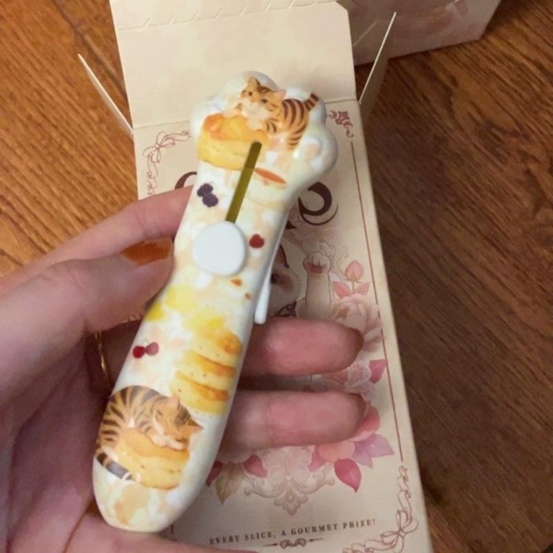 New Adorable Cat Claw Surprise Box With Cat Leg Shaped Cartoon Knife Unboxing For Cat Lovers And Unboxing Card Collectors Gift