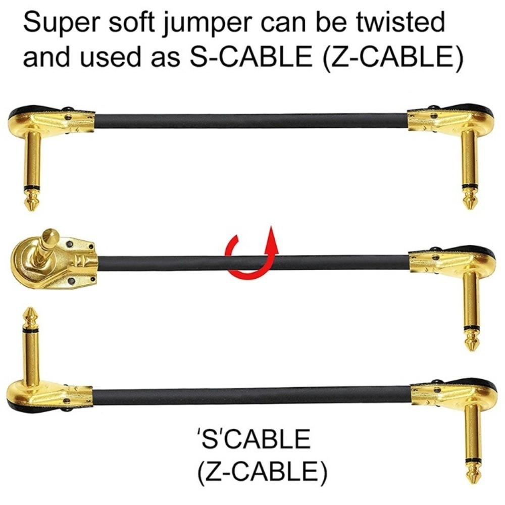 15cm/30cm Guitar Instrument Cable Copper Core Patch Cable Instrument Accessories