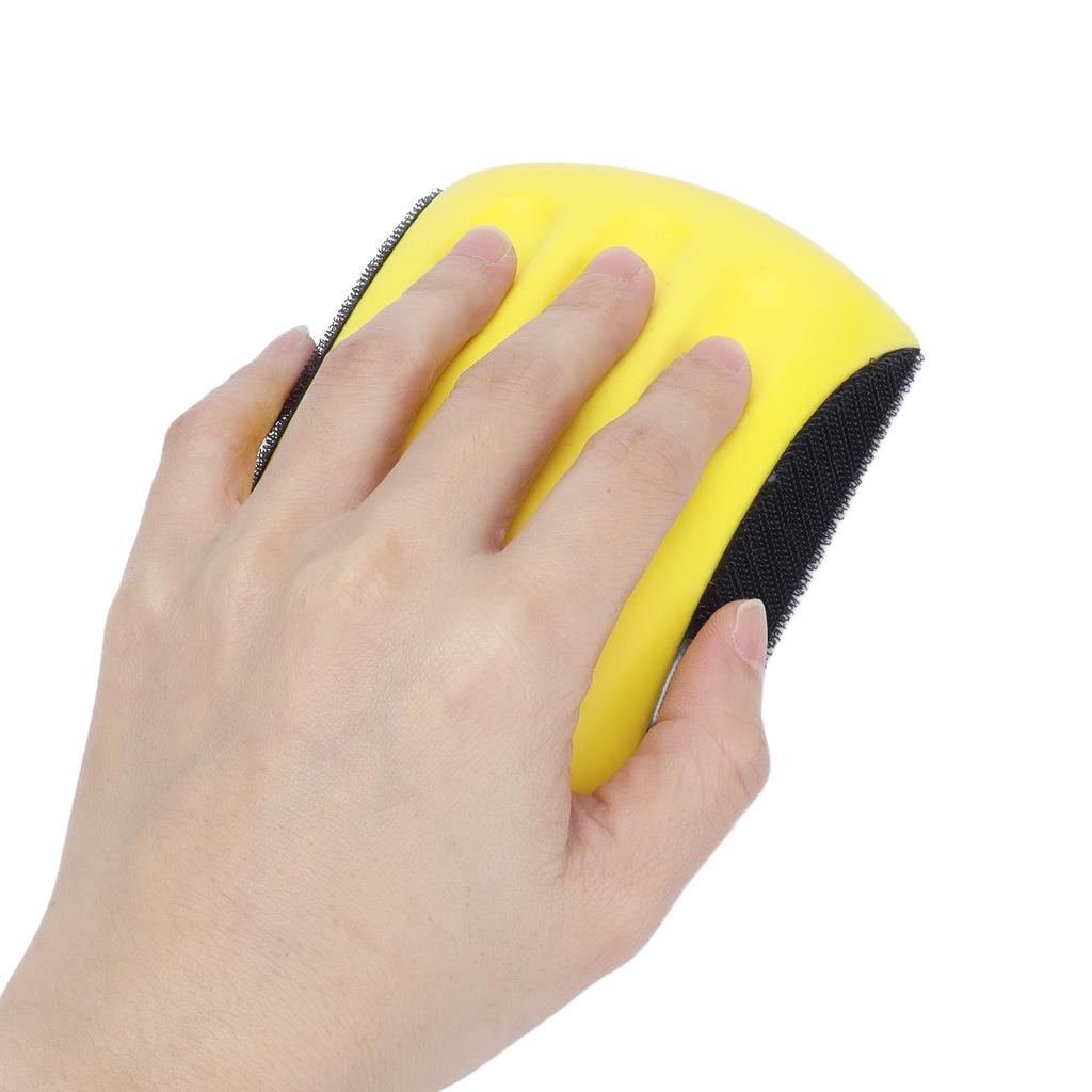 Hand Sanding Block Mouse Shape Nylon Foam Hook and   Polishing Pad Woodworking Tool